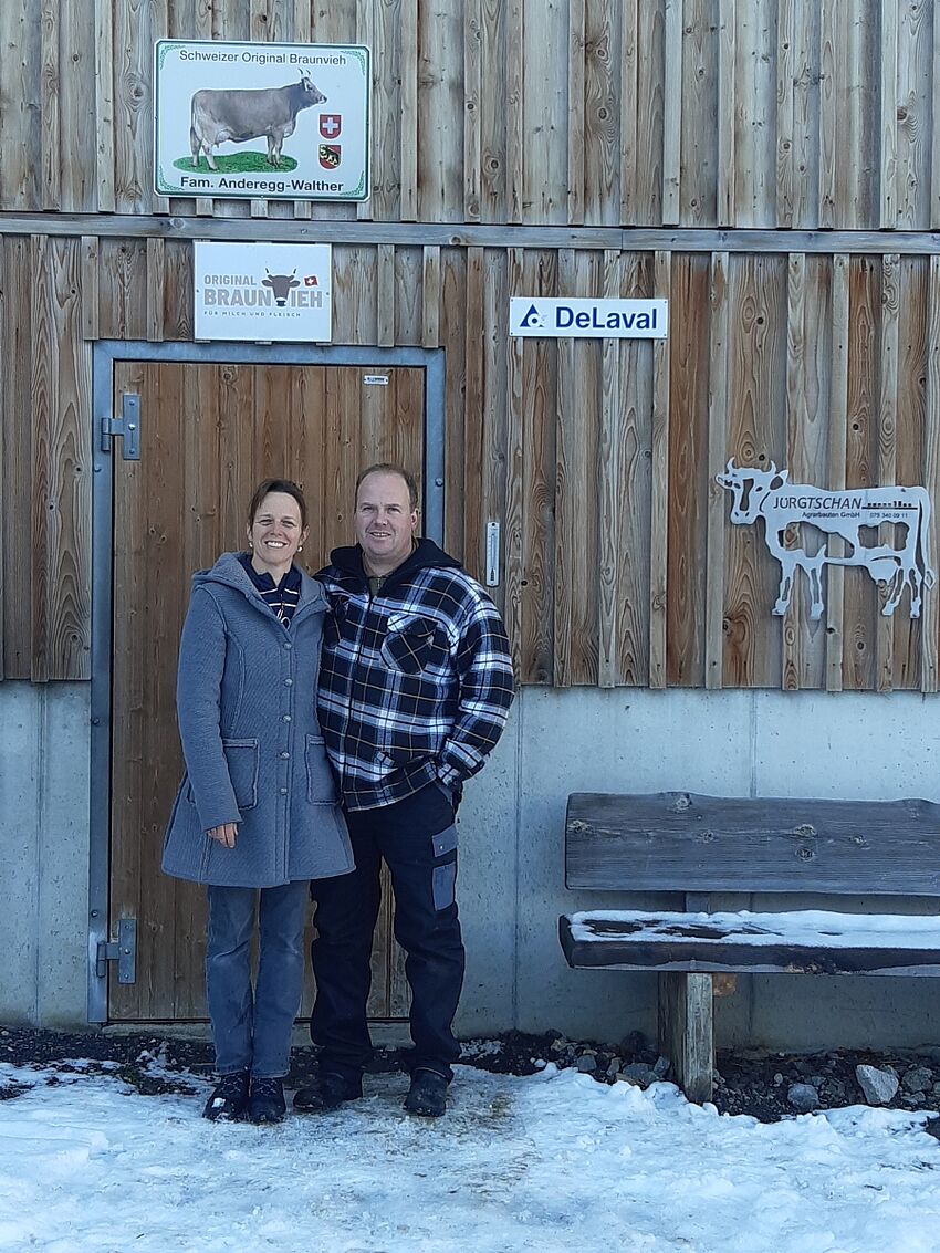 Christine et Andreas Anderegg-Walther. Photo: Famille Anderegg-Walther