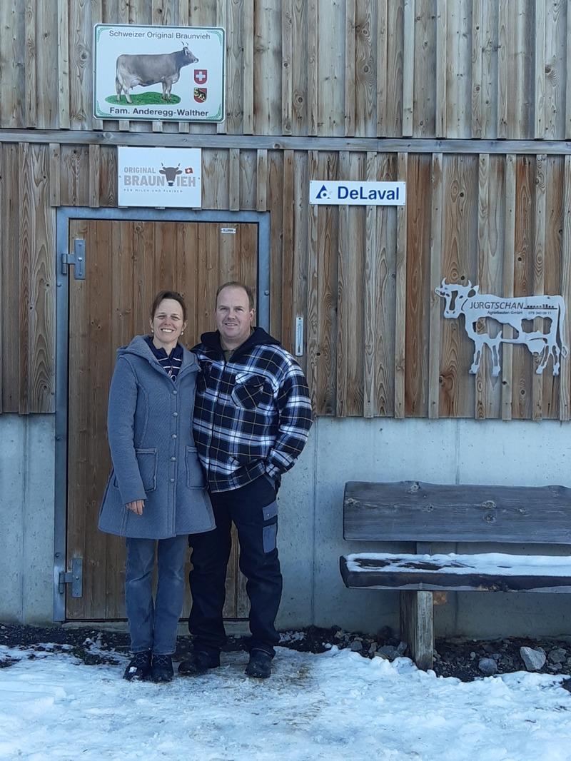 Christine et Andreas Anderegg-Walther. Photo: Famille Anderegg-Walther