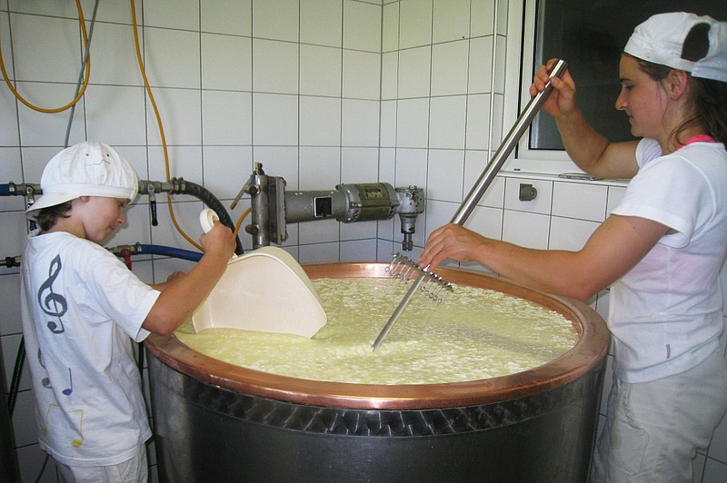Fromagerie à la ferme. Photo : famille Biegger